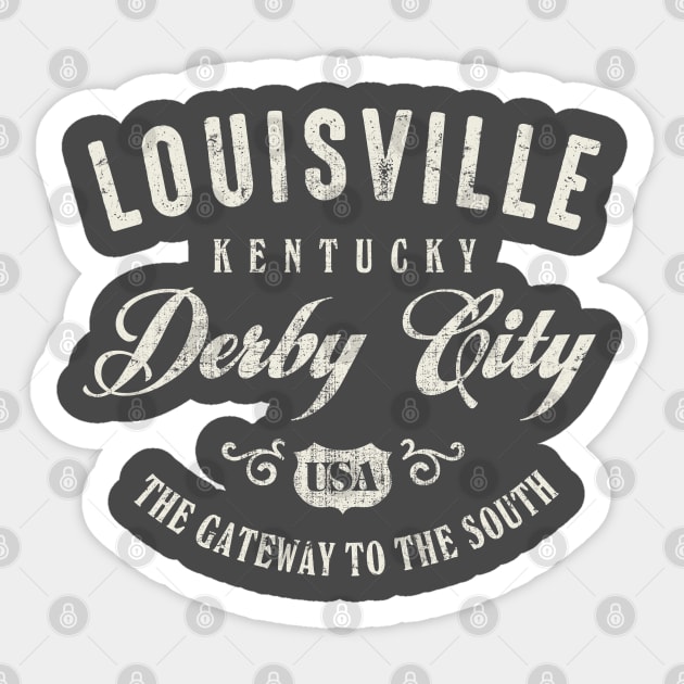 Louisville Kentucky Derby City Vintage Sticker by Designkix